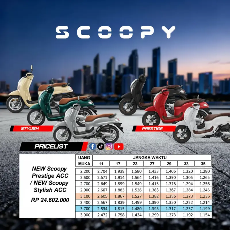 Promo DP Murah Scoopy Prestige Kebayoran